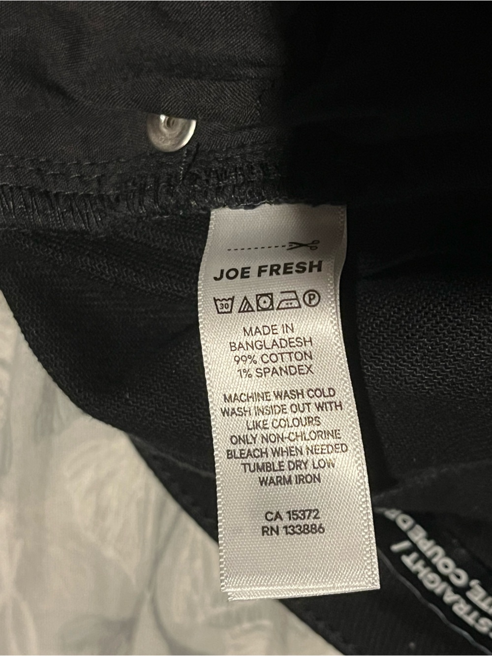 Joe Fresh High Rise Straight Leg Jeans - Picture 6 of 6